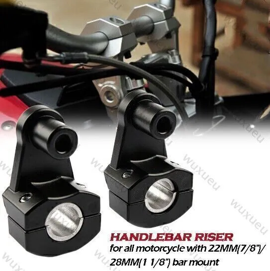 2* 22/28mm Lenkererhöhung Lenker Riser Universal Lenkerbefestigung Motorrad ATV