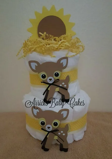 Diaper Cake~The Sweetness~Baby Shower~Unisex Boy~Centerpiece~Free Shipping💛