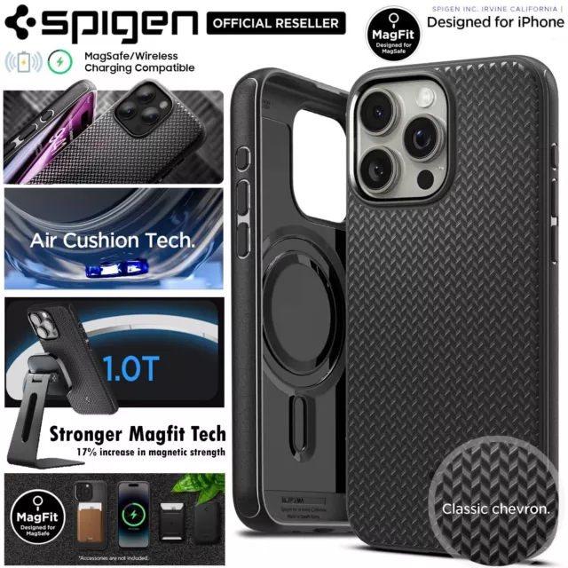 iPhone 15 Pro Max Case / 15 Pro / 15 / 15 Plus, Spigen [Mag Armor]  (MagFit)