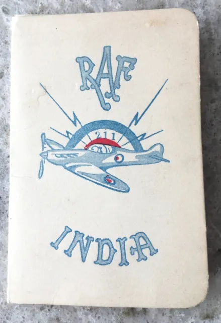 Ww2 Raf 211 Squadron  Christmas Card From India With Theatre Tickets Rangoon 