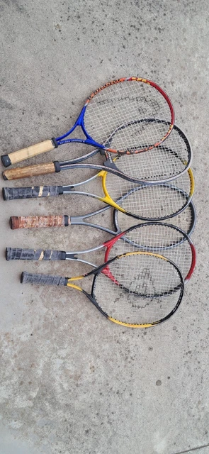 Lot De 3 Raquettes De Tennis Vintage Années 50/60 - Déco Grenier - Occasion