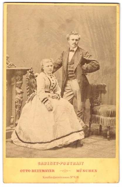 Fotografie Otto Reitmayer, München, Kaufingestrasse 9, Cabinet-Portrait junges