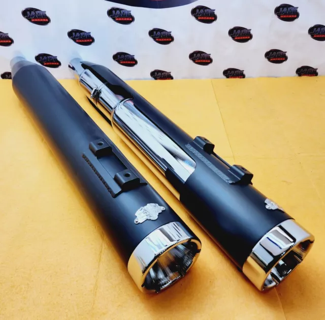 Harley Davidson Vance & Hines 4" Monster Round Slip-On Mufflers Touring Street
