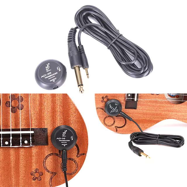 AD-35 Pick-up Amplificatore Piezo Trasduttore Pickup per Chitarra Acustica Ukulele. GF