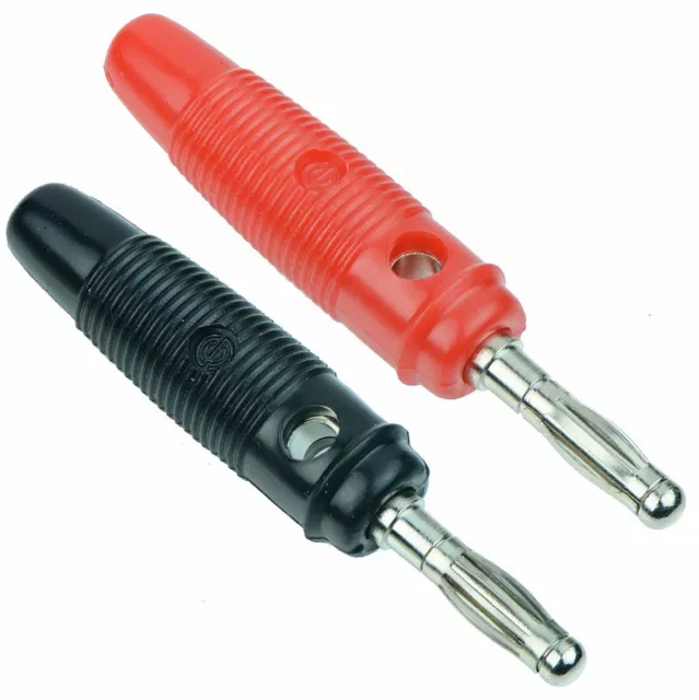 Red + Black 4mm Banana Plug Test Connector 10A SCI R8-25A