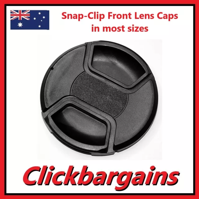 Snap-on Camera Lens Cap 37 40.5 43 46 49 52 mm / Front Clip-on Cover Canon Nikon