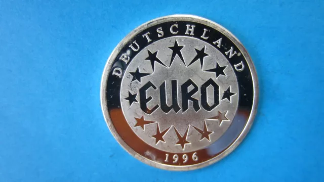 Medaille Silber 999 Deutschland Euro 1996 in PP offen