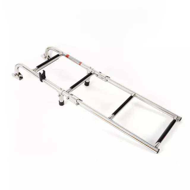 Stainless Steel Boat Ladder Marine Boarding Foldble Swim Platform 2+2 Steps 3