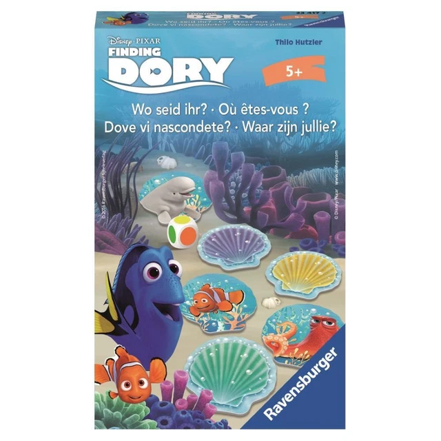 Ravensburger Mitbringspiel Finding Dory Wo seid ihr? | Kinder Reise Spiel ab 5 J