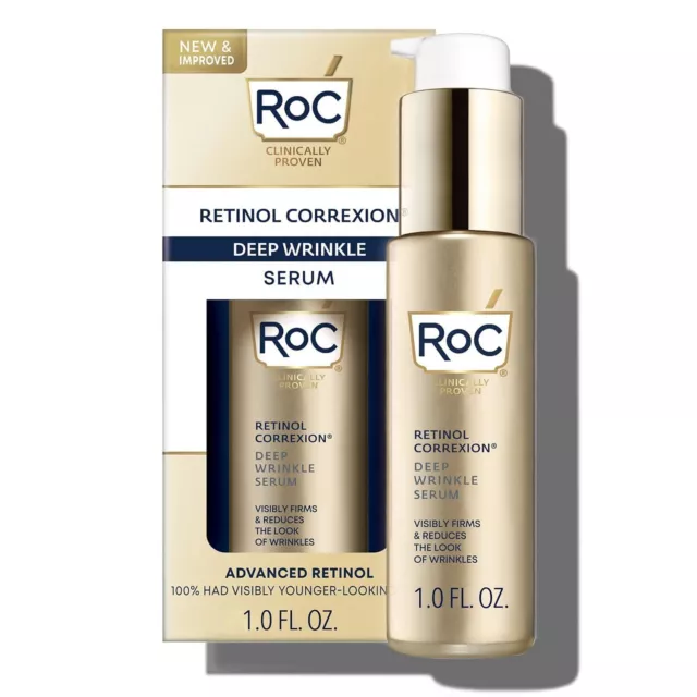 RoC Retinol Correxion Deep Wrinkle Retinol Face Serum Daily Anti-Aging Skin Care