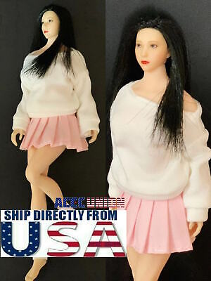 1/12 Women Sweater Skirt Set For 6" TBLeague PHICEN T01 Female Body Doll USA