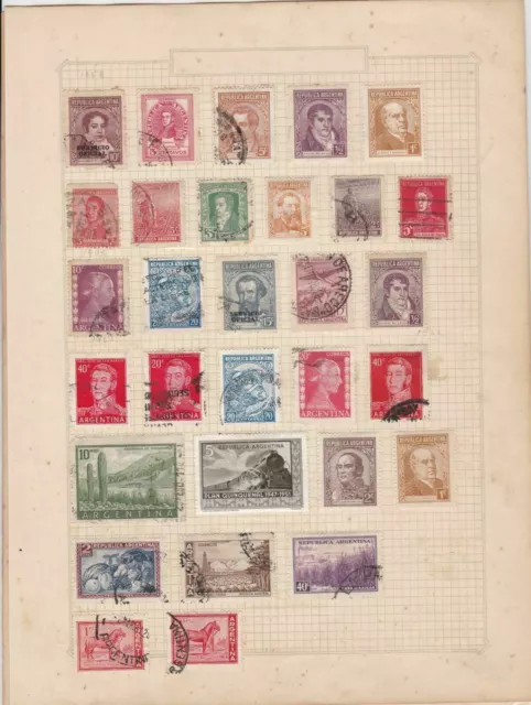 argentina stamps page ref 17662 2