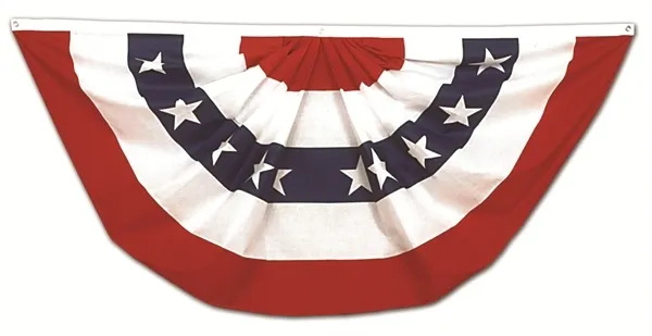 2 Paquet USA Plissé Ventilateur Drapeau 0.5x0.9m Américain US Bruant Demi 18x36 2