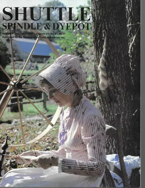 Revista Shuttle Spindle & Dyepot Verano 1983 Handweavers Guild of America