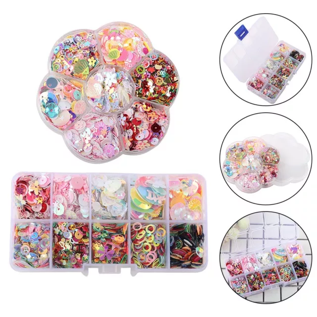 Mobile Phone Accessories A Box Of Sequins Materials Multi Size Plastic