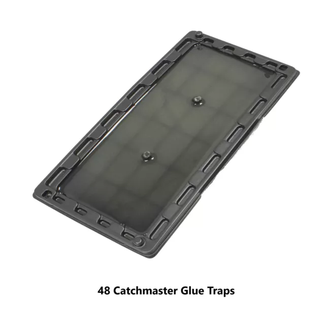 Catchmaster Black Tray Glue Boards (48 Traps) Catchmaster Professional Glue Trap