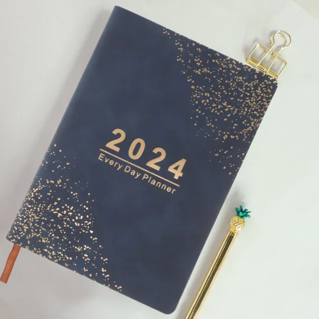 Cahier De Planification Délicat Agenda Quotidien 2024 Anglais Étudiant  Portable