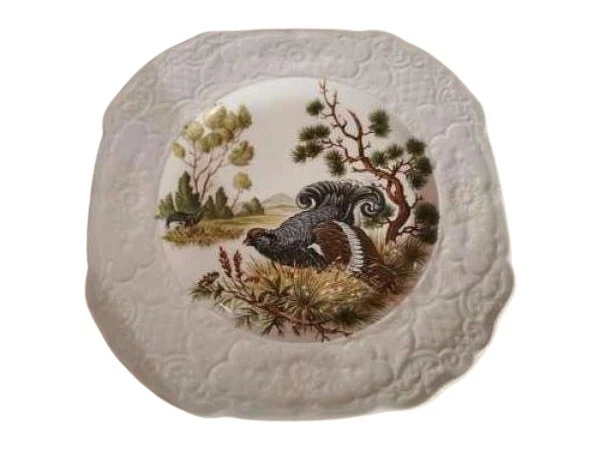 UNICORN TABLEWARE Wandteller weiß Ø 20 cm Porzellan Vogel