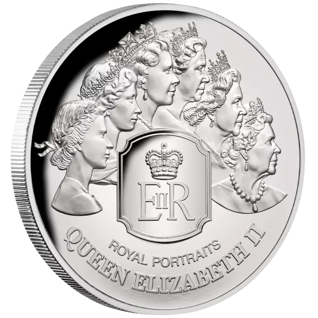 Silbermünze Royal Portraits Queen Elizabeth II. 2020 - Tokelau - 1 Oz PP