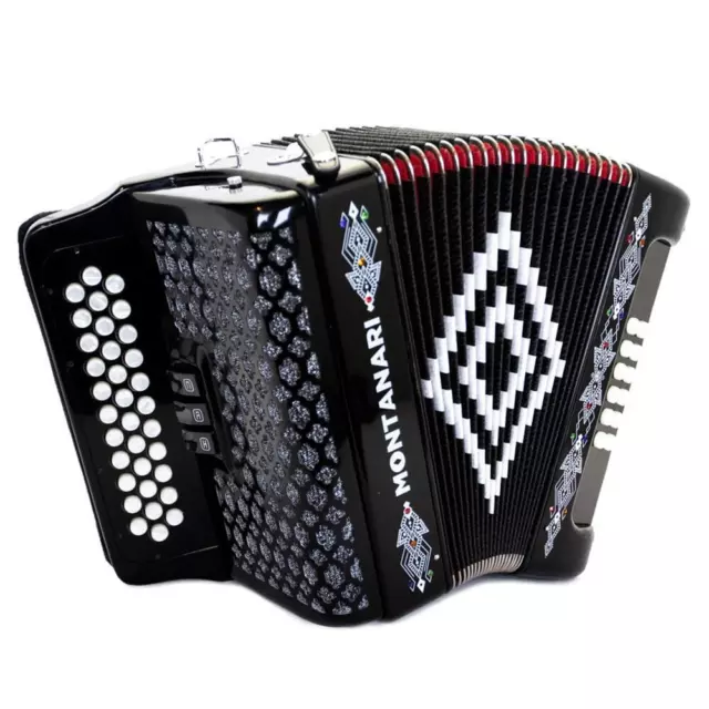 Montanari 3412 3S Accordion FBE Black