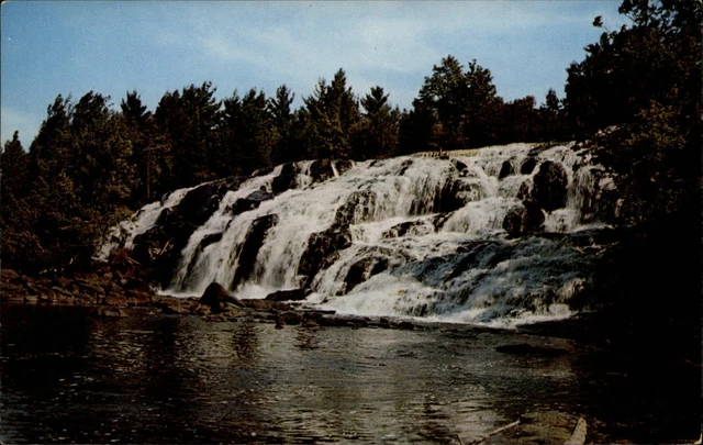 Michigan Bond Falls Ontonagnon River Upper Peninsula ~ 1967 postcard  sku941