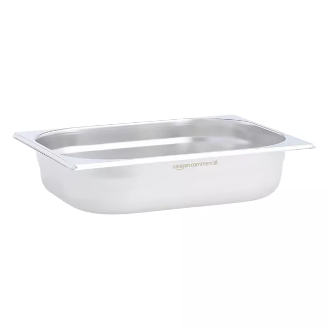 STAINLESS STEEL GASTRONORM PAN HALF SIZE 1/2 6cm DEEP TRAY BAIN MARIE STEAMER