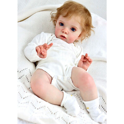 24in Soft Lifelike Reborn Baby Doll Toddler 3D Skin Realistic Girl Kids Toy GIFT