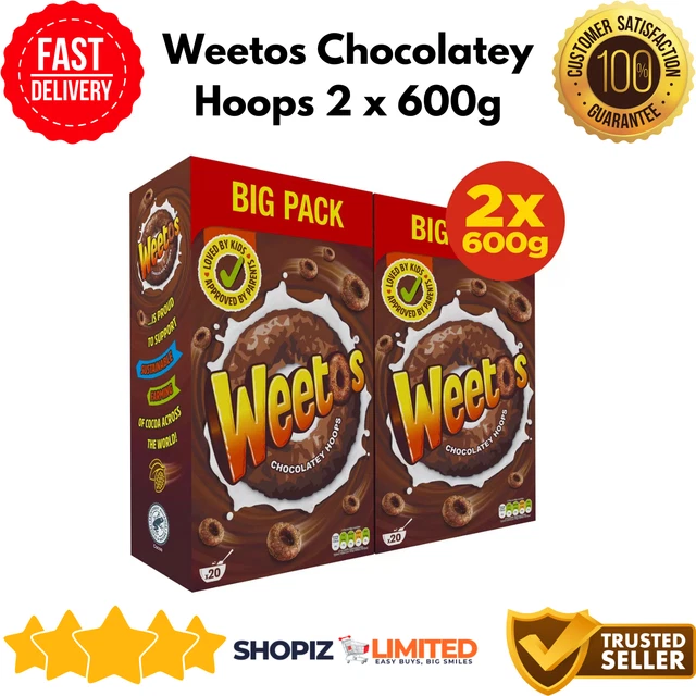 Weetos Chocolatey Hoops Cereal (420g) - Compare Prices & Where To Buy