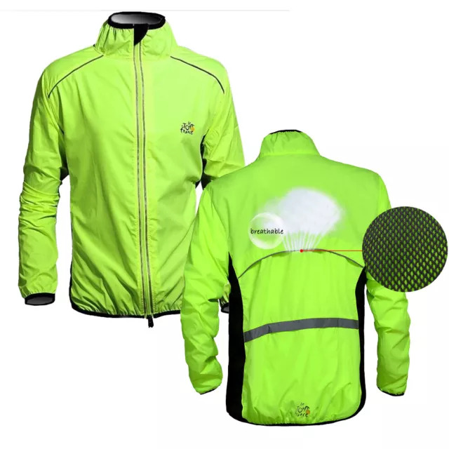 Cycling Jacket Soft Shell Long Sleeve Bike Coat Breathable Running Top