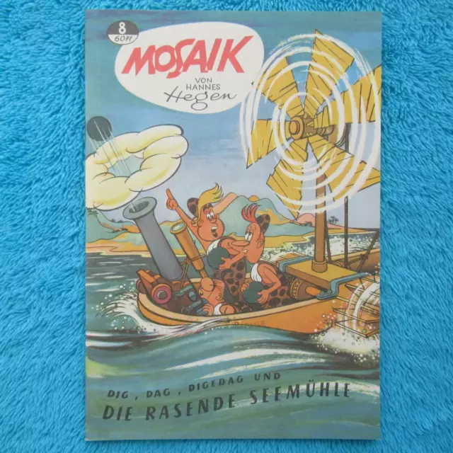 MOSAIK Digedags Nr 8 "Die rasende Seemühle" REPRINT Reprintheft Z0 KIOSK