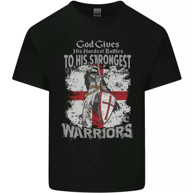 St Georges Day Knights Templar Warriors Mens Cotton T-Shirt Tee Top