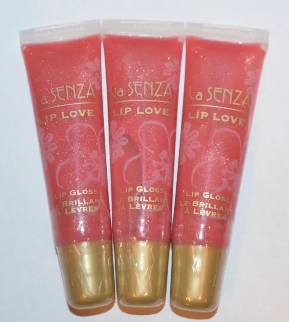 Lot Of 3 La Senza Lip Love Passionista Lip Gloss Shimmer Balm Color Rare Htf