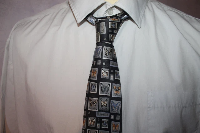 Cravate Homme Brice D'Alban Paris - 100% Soie - Multicolore - Occasion Très Bon état - Vintage Chic