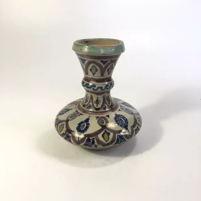 Lamali vase signé  Maroc Art Déco Safi 15 cm