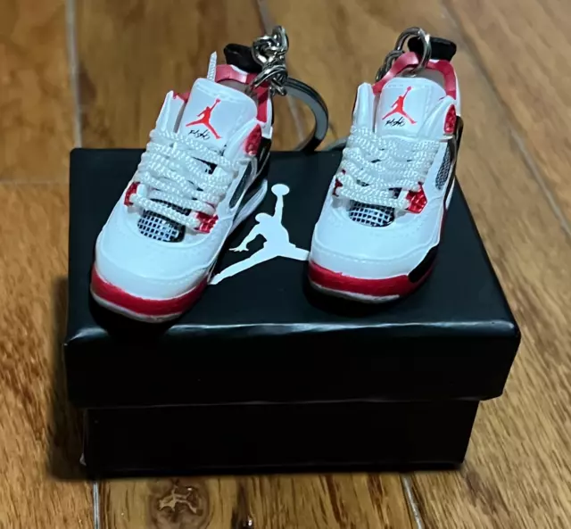 Jordan 4 Mini Shoe Keychain Single or Pair With or Without The Box 2