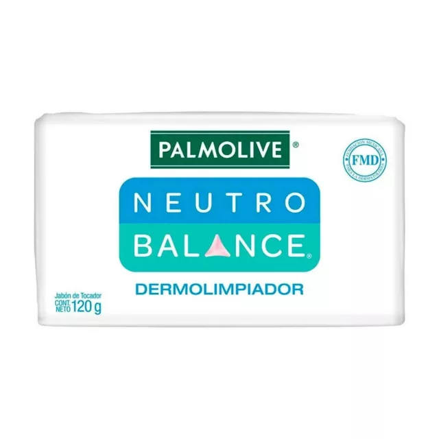 3 X  JABON PALMOLIVE NEUTRO BALANCE 120 g DERMOLIMPIADOR