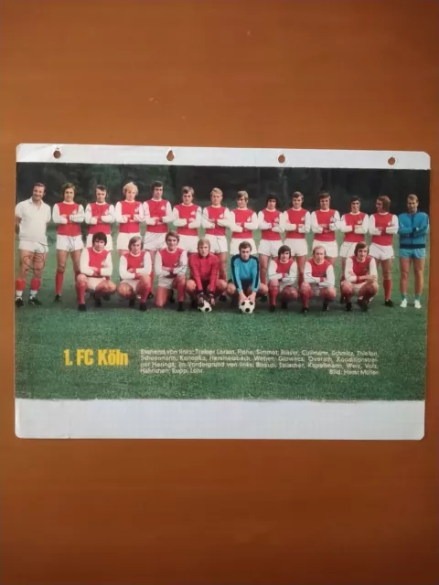1. FC Köln, Mannschaftsfoto 1971/72 mit -15- Orig.-Autogr.,Kicker👍⚽