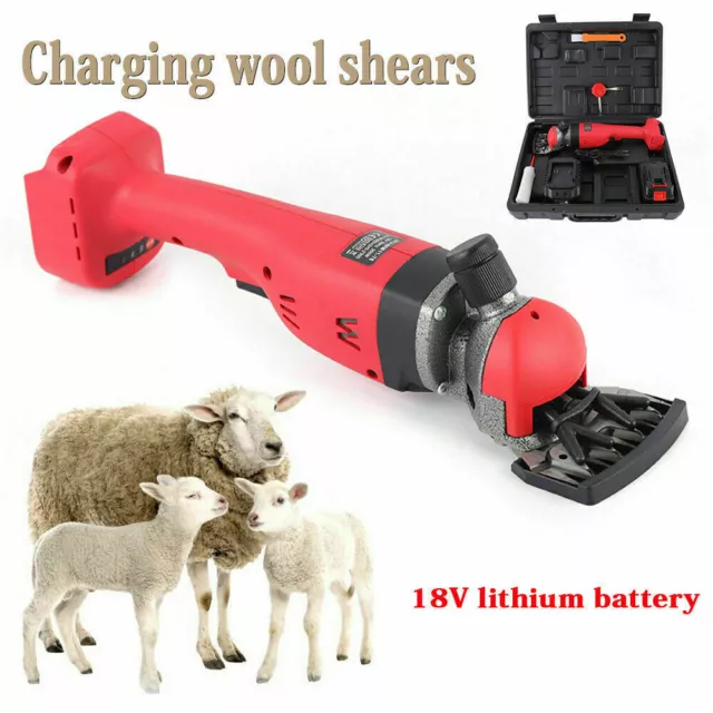 Rechargeable Cordless Electric Sheep Shears Clipper Shears 2 Speeds Adjustable