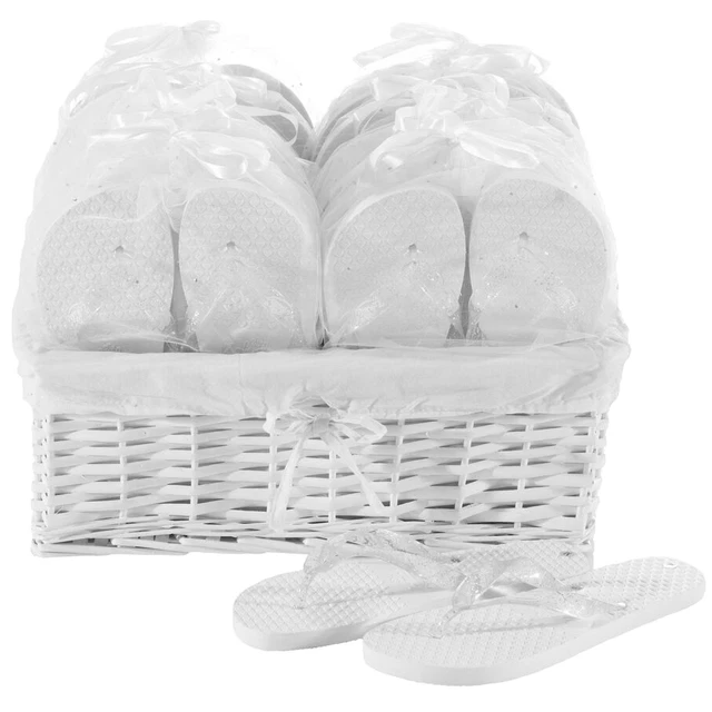 ZOHULA WHITE WEDDING Premier Party Pack 20 Pairs of Flip Flops