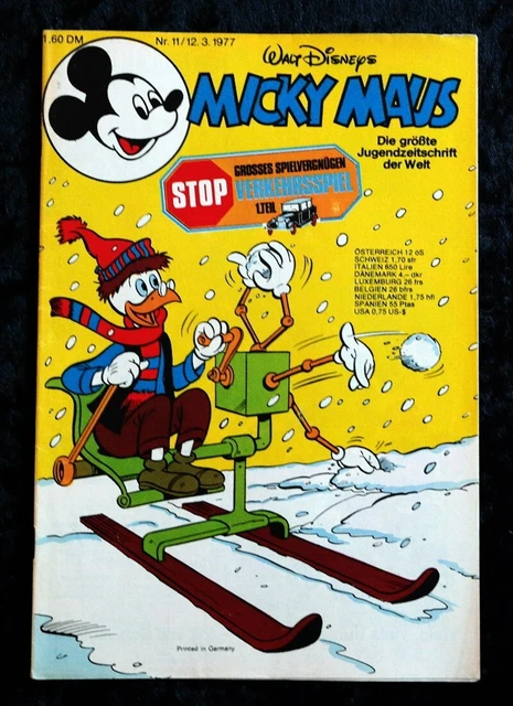 Micky Maus 1977 Heft 11 mit Beilage und Schnipp (Ehapa) TOP Zustand Z0-1