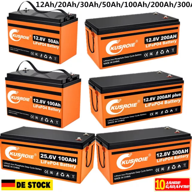 12V 100Ah 200Ah LiFePO4 Lithium Batterie Solarbatterien für Solaranlage Boot