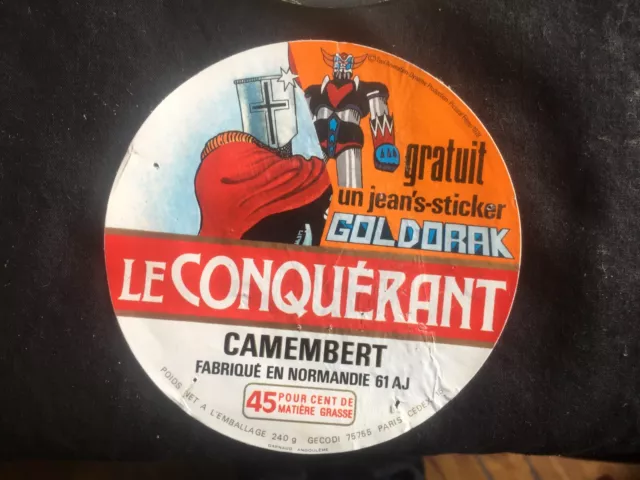 etiquette camembert goldorak le conquérant