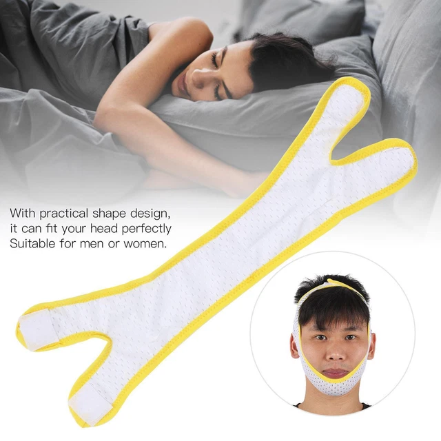 Correa para mentón Snore Solution estiramiento facial cinturón de soporte de mandíbula malla transpirable