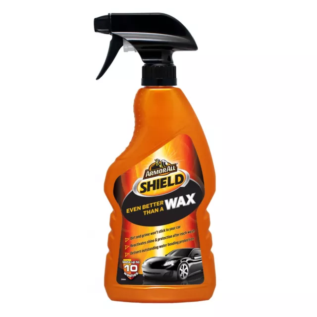 Armorall Shield Wax Car Paint Shine Water Beading Dirt Protection Polish Spray