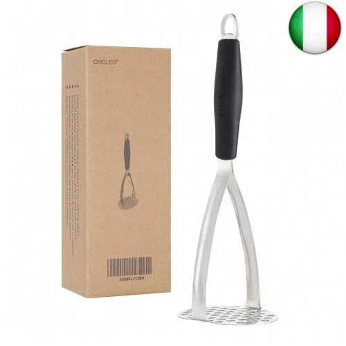 Schiacciapatate In Acciaio Inox GWCLEO - Passaverdura Con Manico Silicone - Foto 11