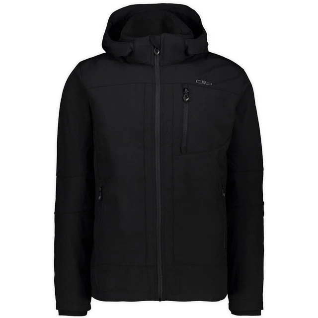 Cmp Giacca da Uomo in Softshell Con Cappuccio Staccabile Nero Codice 3A01787N...