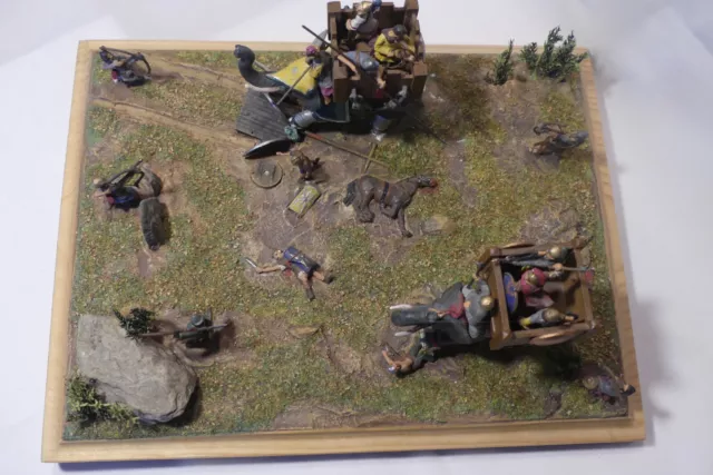 Zinnfiguren-Diorama: Hannibals Kriegselefanten gegen die Römer