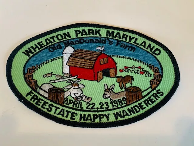 Advertising Patch Logo Emblem Sew vtg patches Wheaton Park Maryland Old Mcdonald