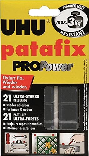 UHU Pâte à fixer patafix PROPower Repositionnable Noir