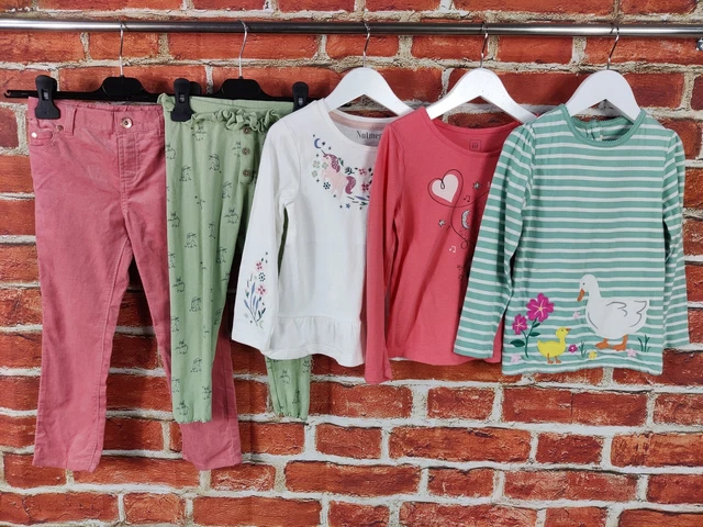 GIRLS BUNDLE AGE 4-5 YEARS NEXT GAP etc VELOUR JEANS LEGGINGS TOP T-SHIRT 110CM